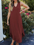 Full Size V-Neck Midi Tank Dress - Odaingerous